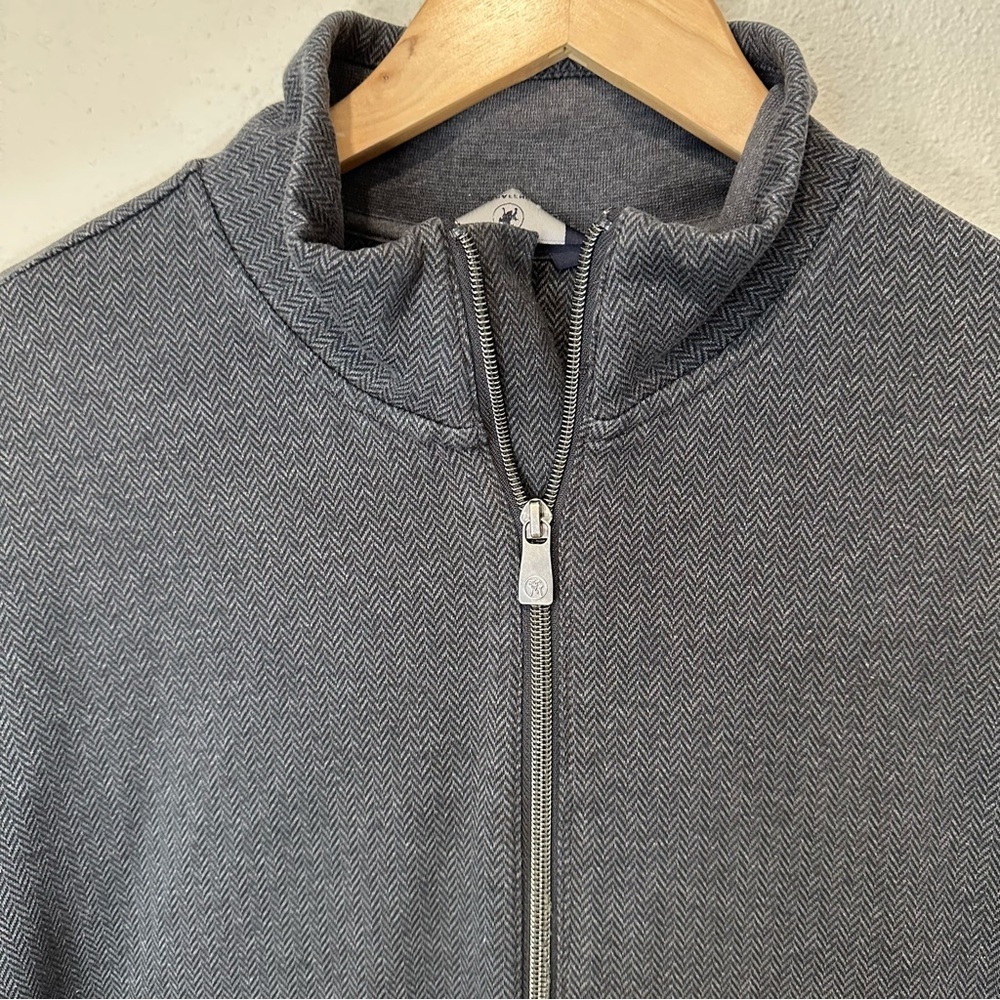 Hart Schaffner Marx Charcoal Zip-Up Jacket - Picture 4 of 12